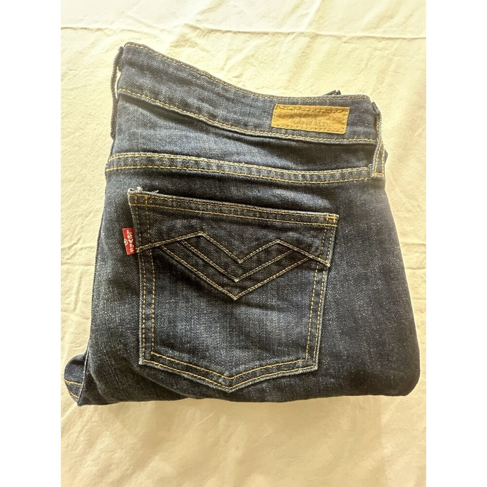 Womens 545 Levi Jeans Low Boot Cut Stretch Size 8M (32Wx31L)